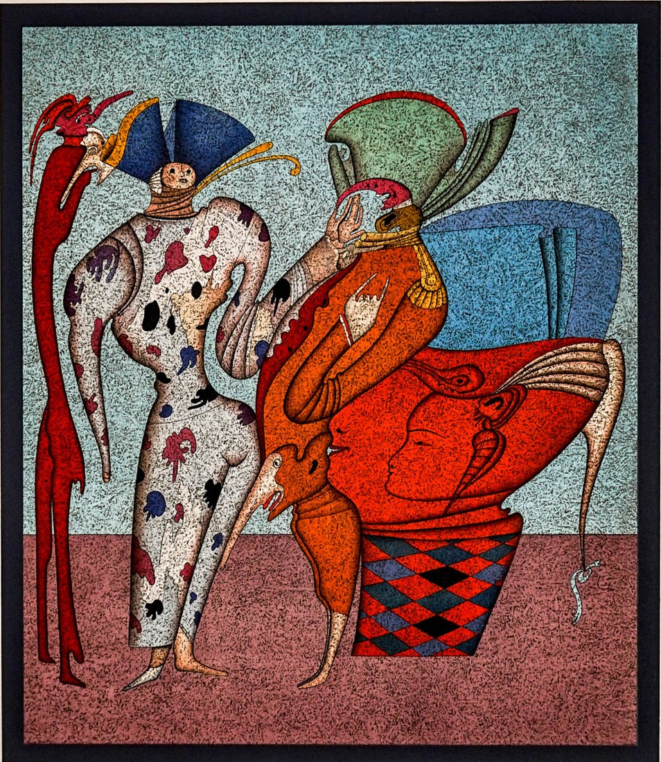 Mihail Chemiakin (B. 1943) Lithograph in Colors (1 of 4)