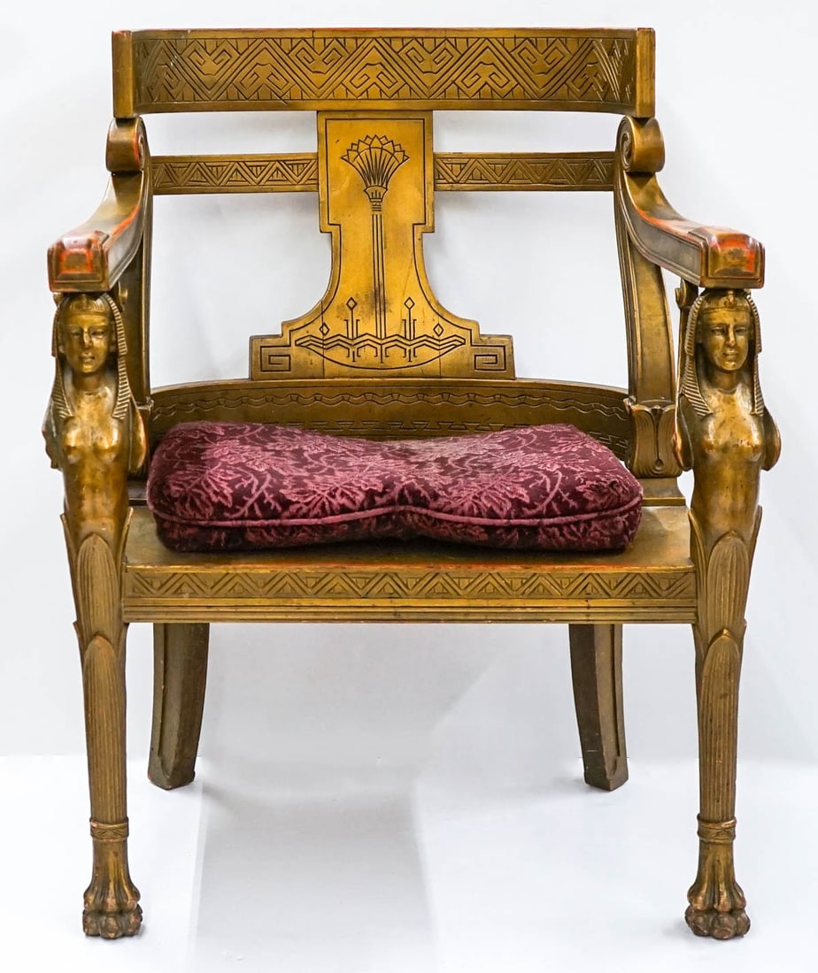 Large Egyptian Revival Armchair (1 of 9)