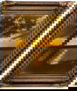 Unsigned Orotone Framed Photo Batwing Frame: Unsigned Orotone Framed Photo Batwing Frame. Measures 14 x 11 inches image size and 18.75 x 15.75 inches framed. The glass image has no damage, the frame is as-is. If lot is absent of a condition repo