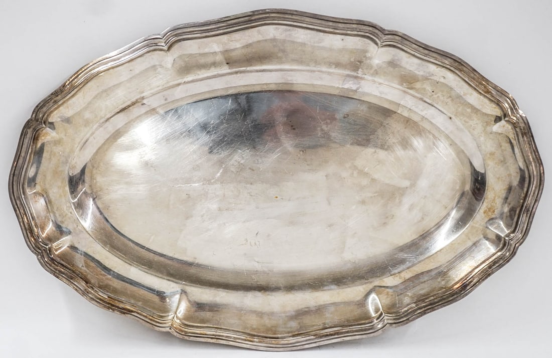 Christoffel Large Gallia Silver Plate Oval Tray (1 of 2)