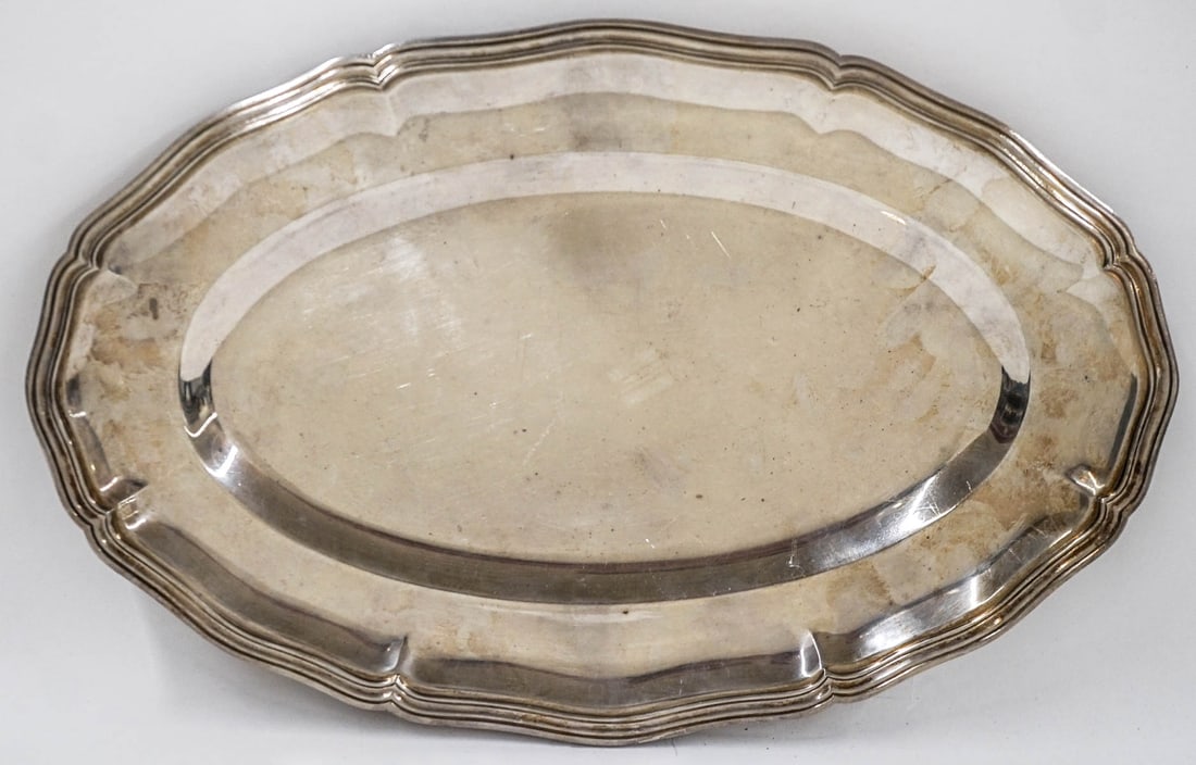 Christoffel Large Gallia Silver Plate Oval Tray (1 of 2)