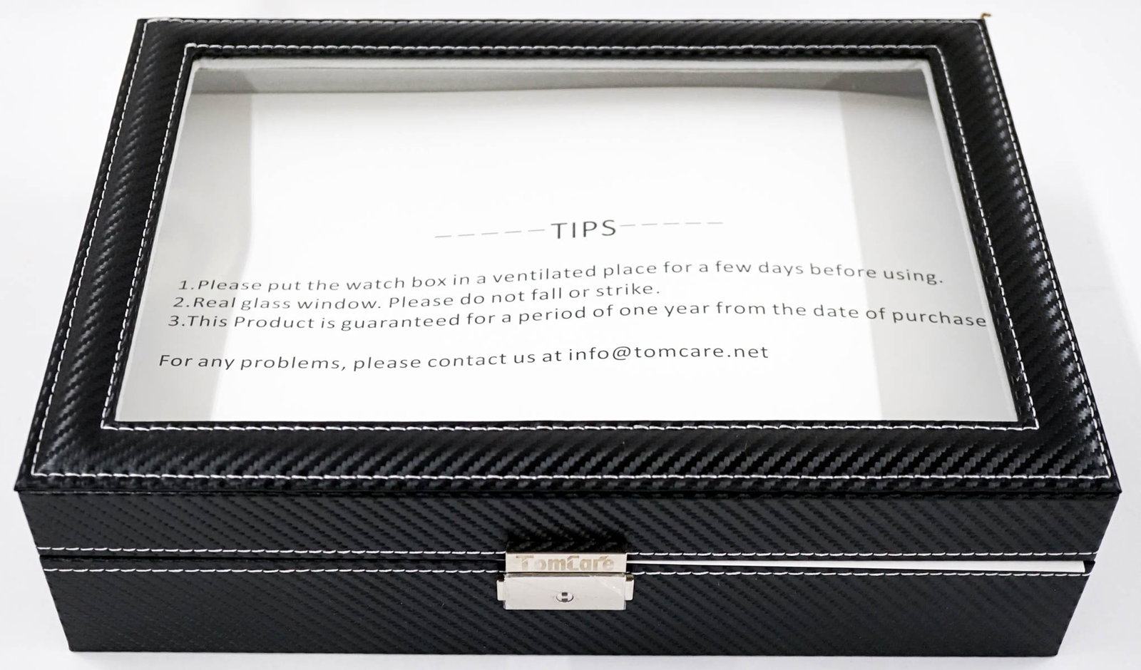 Tom Care Watch Box: Tom Care Watch Box. New in box. If lot is absent of a condition report one may be requested via email. Condition report is provided as an opinion only and is no guarantee as condition can be subjectiv
