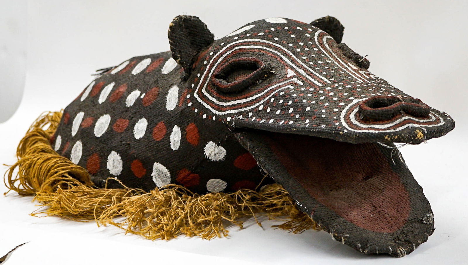 African Painted Burlap Animal Figure (1 of 8)