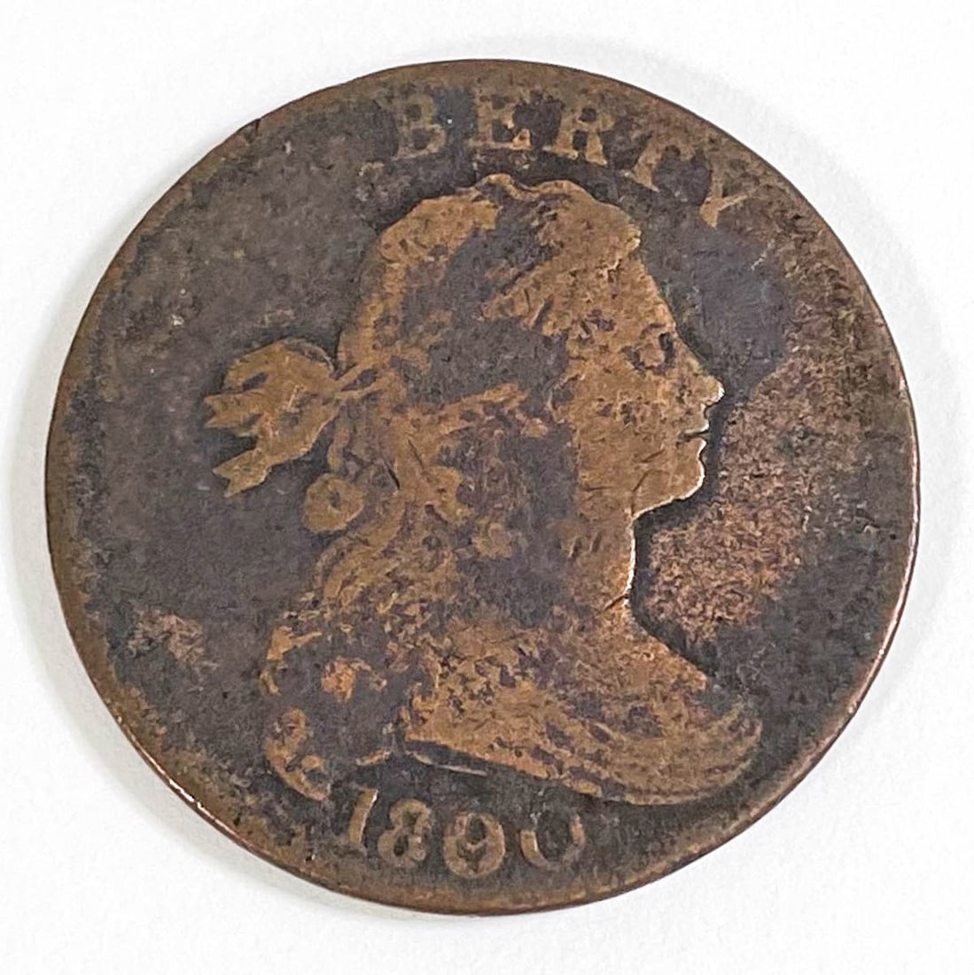1800 Draped Bust Large Cent 80 over 79 (1 of 2)