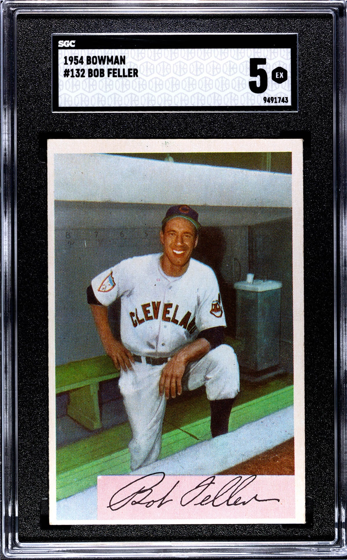 1954 Bowman Bob Feller #132 SGC 5: 1954 Bowman Bob Feller #132 SGC 5. If lot is absent of a condition report one may be requested via email. Condition report is provided as an opinion only and is no guarantee as condition can be subjec