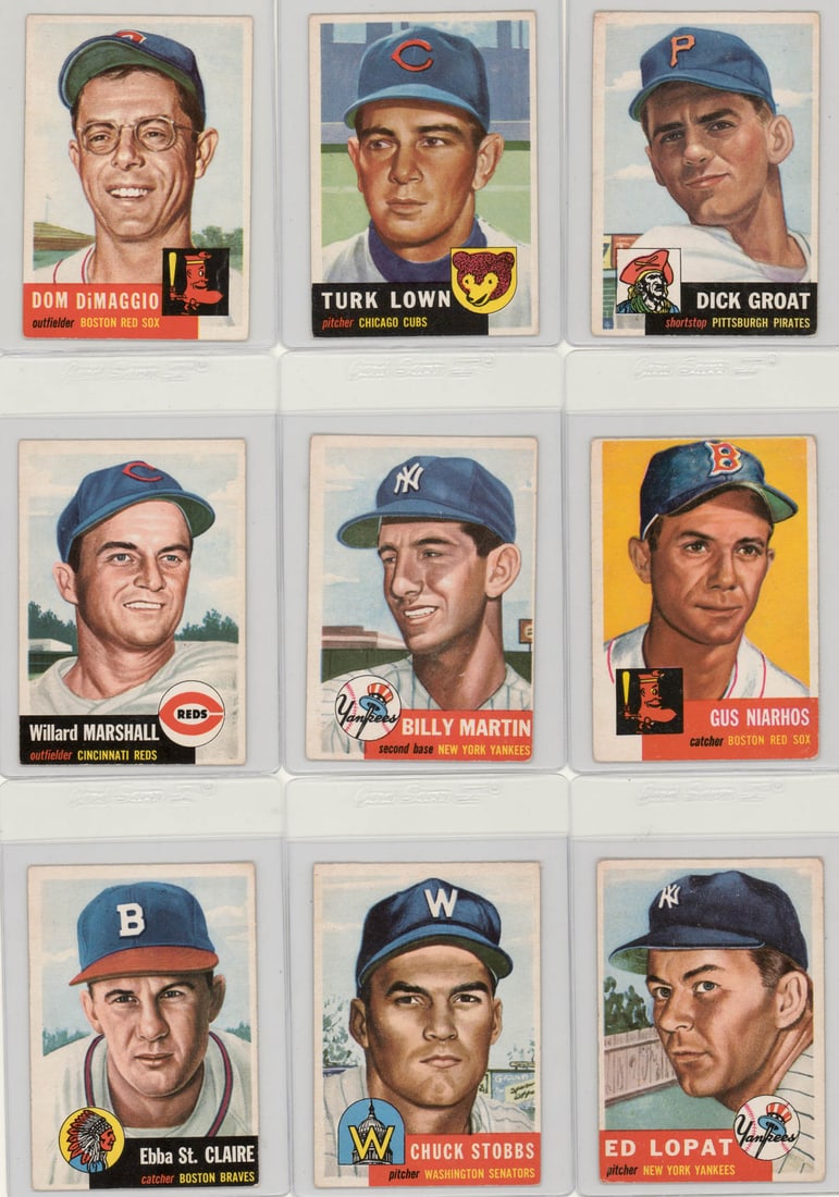 1953 Topps Baseball Cards (27)-Estate Fresh (1 of 6)