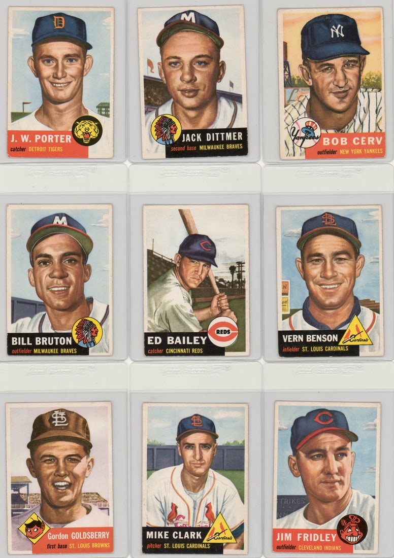 1953 Topps Baseball Cards (27)-Estate Fresh (1 of 6)