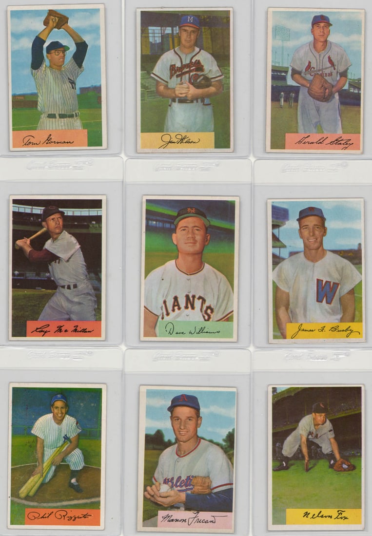 1954 Bowman Baseball Cards (18) Estate Fresh (1 of 4)