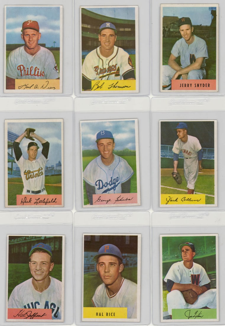 1954 Bowman Baseball Cards (18) Estate Fresh (1 of 4)