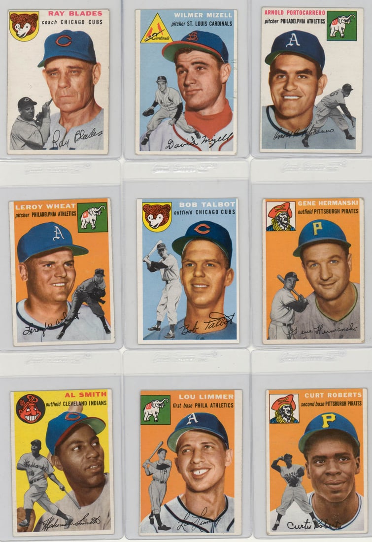 1954 Topps Baseball Cards (18) Estate Fresh (1 of 4)