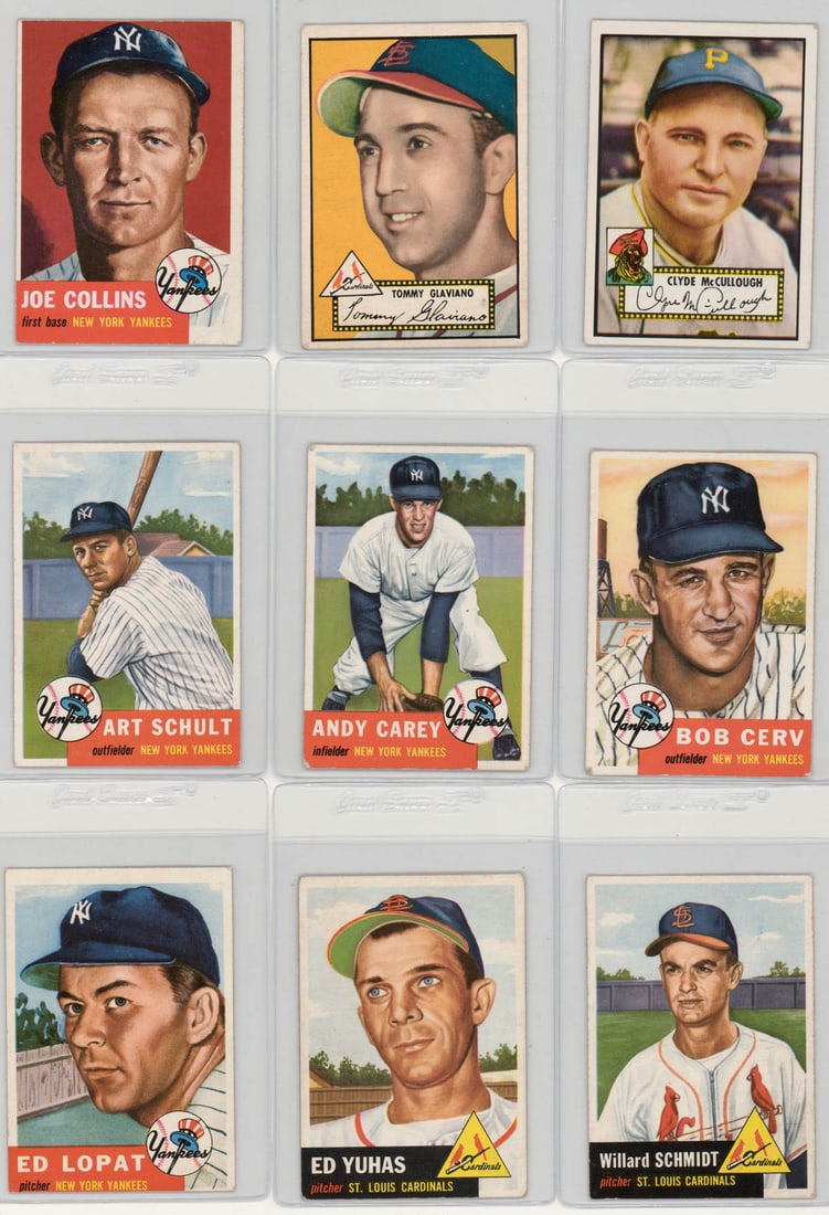 1952 & 1953 Topps Baseball Cards (18) (1 of 4)