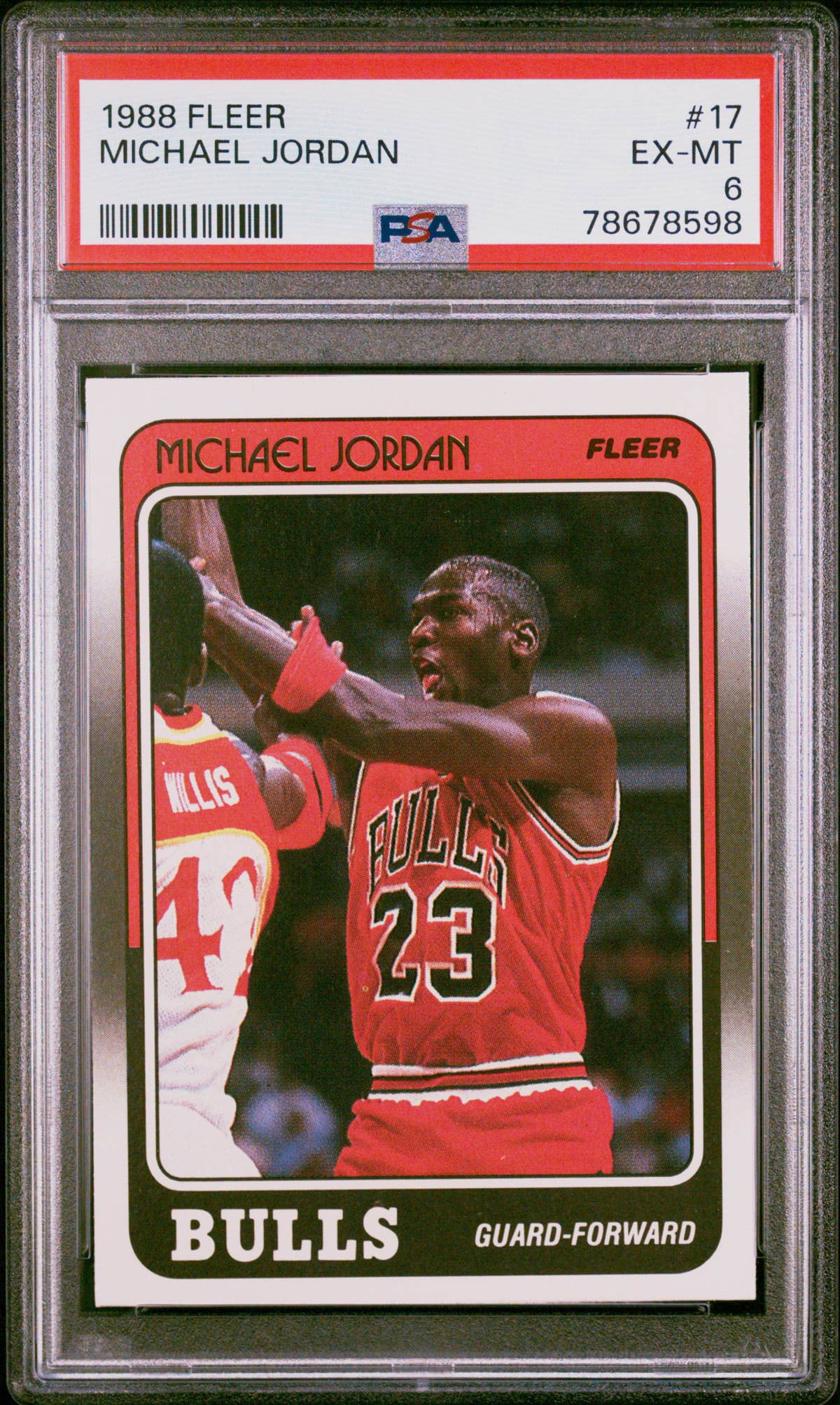 1988 Fleer Michael Jordan #17 PSA 6 (1 of 2)