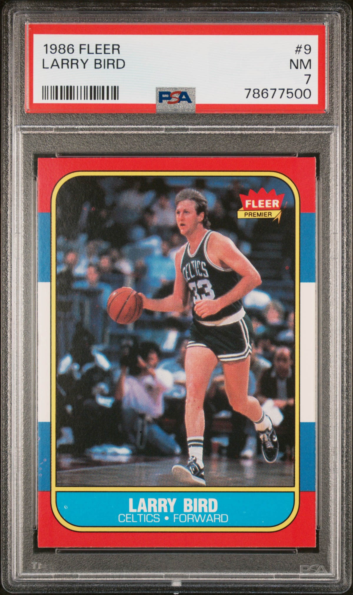 1986 Fleer Larry Bird #9 PSA 7 (1 of 2)
