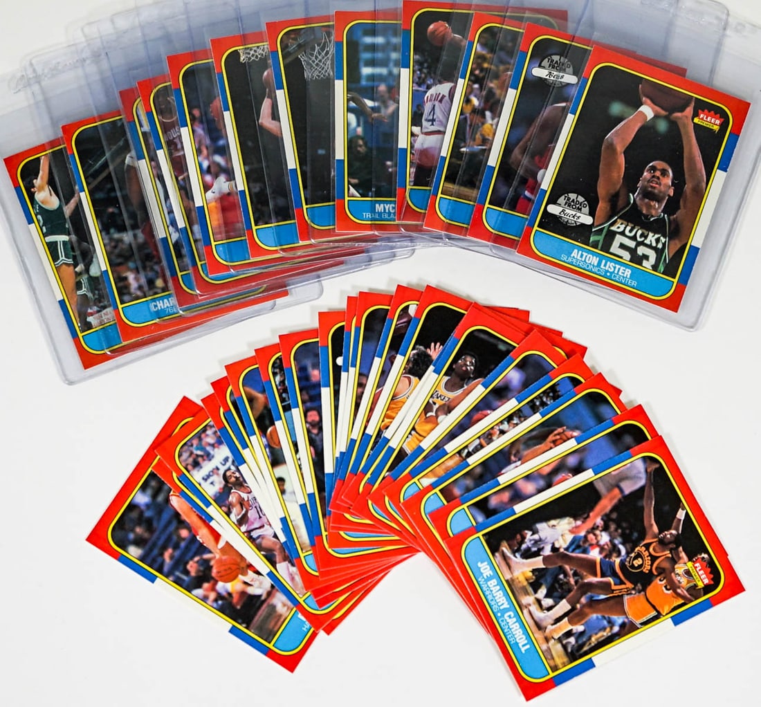 1986 Fleer Basketball Cards (32) (1 of 5)