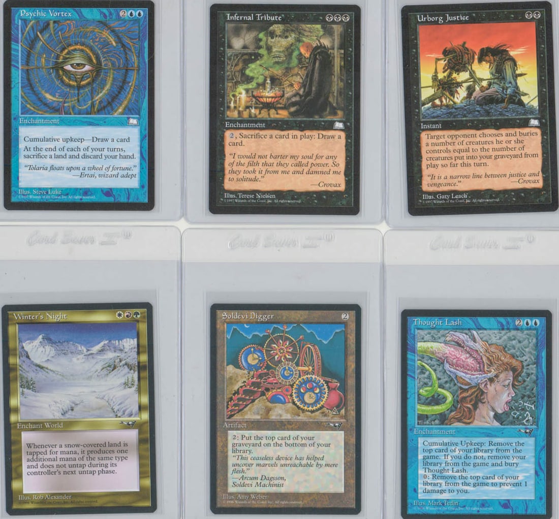 Magic The Gathering Rare Alliances & Weatherlight: Magic The Gathering Rare Alliances & Weatherlight (13). NM-MT/MT condition. If lot is absent of a condition report one may be requested via email. Condition report is provided as an opinion only and i