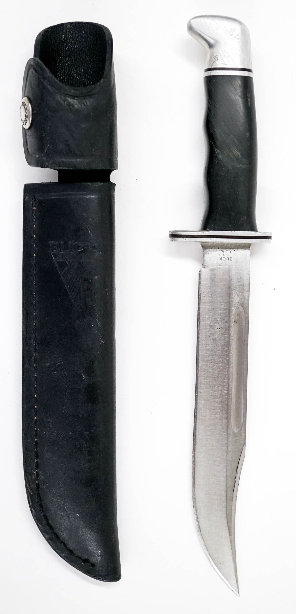Buck 120 Knife with 120 Sheath (1 of 4)