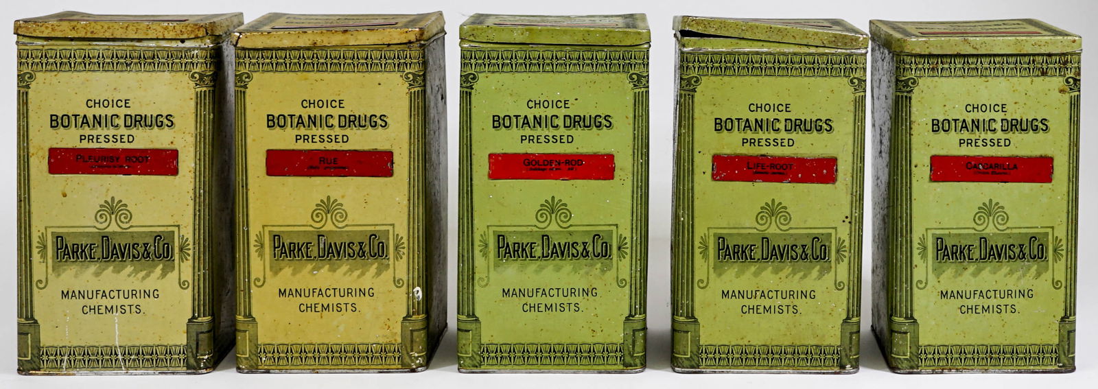 Parke Davis Antique Apothecary Tins (5) (1 of 5)