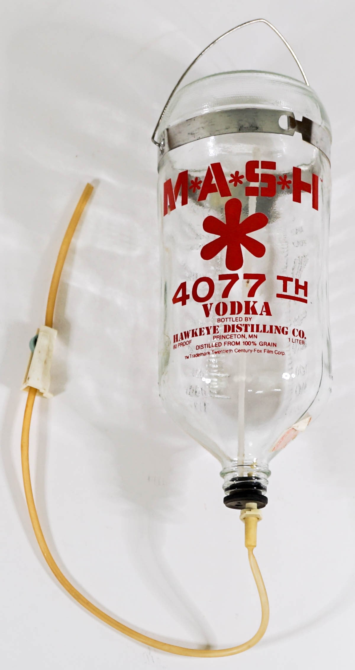 MASH 4077th Empty Vodka Bottle with IV Tube (1 of 4)
