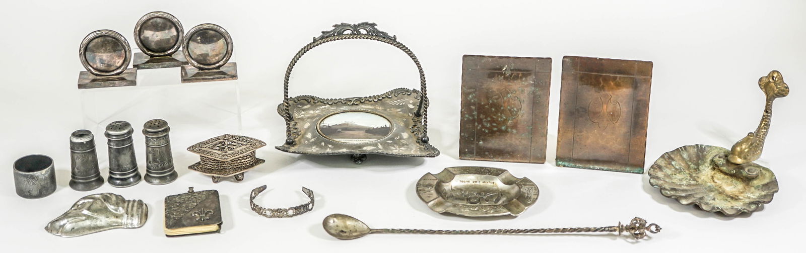 Vintage & Antique Metalware with.800 Silver Spoon (1 of 16)