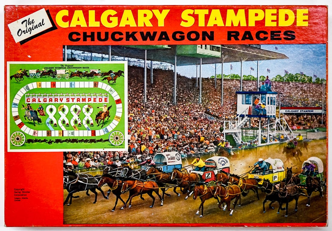 Calgary Stampede Chuckwagon Races Board Game: Calgary Stampede Chuckwagon Races Board Game. EX/EX+ condition. If lot is absent of a condition report one may be requested via email. Condition report is provided as an opinion only and is no guarant