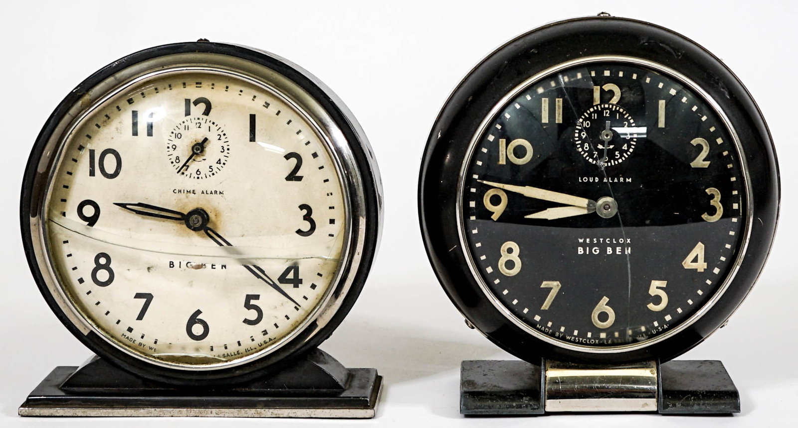 Westclox Big Ben (2): All appear to be complete. Some may be for repair, parts or restoration. Untested estate items. If lot is absent of a condition report one may be requested via email. Condition report is provided as a