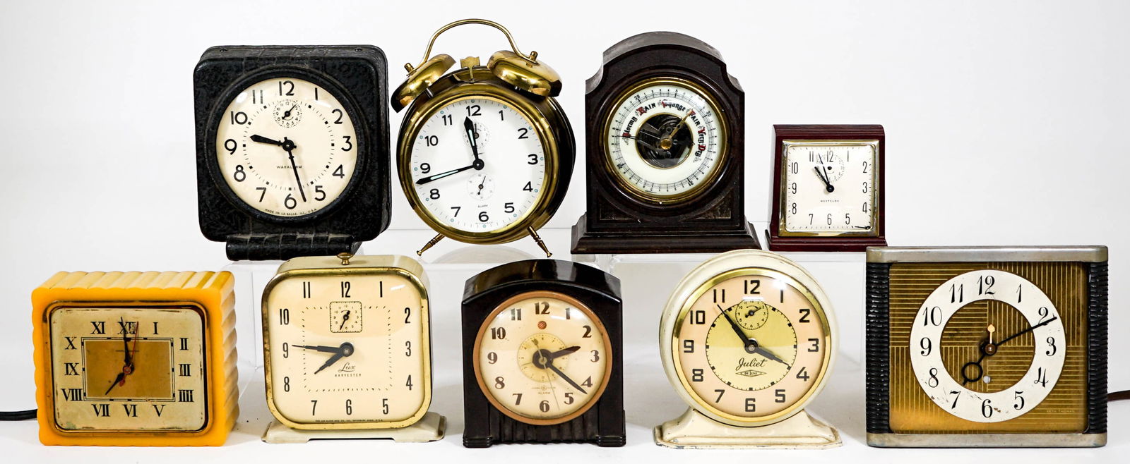 (9) Vintage Clocks 3.5-6 inches (1 of 6)