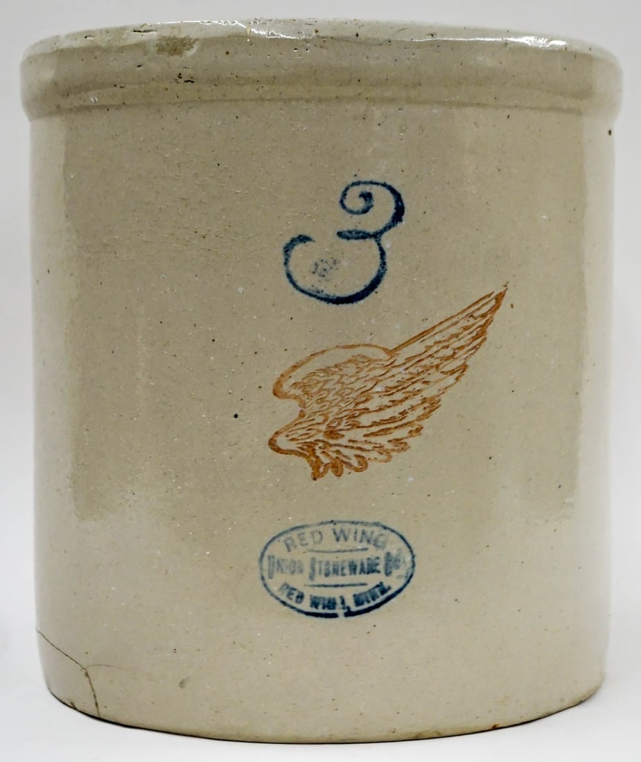 Red Wing 3 Gallon Crock (1 of 4)