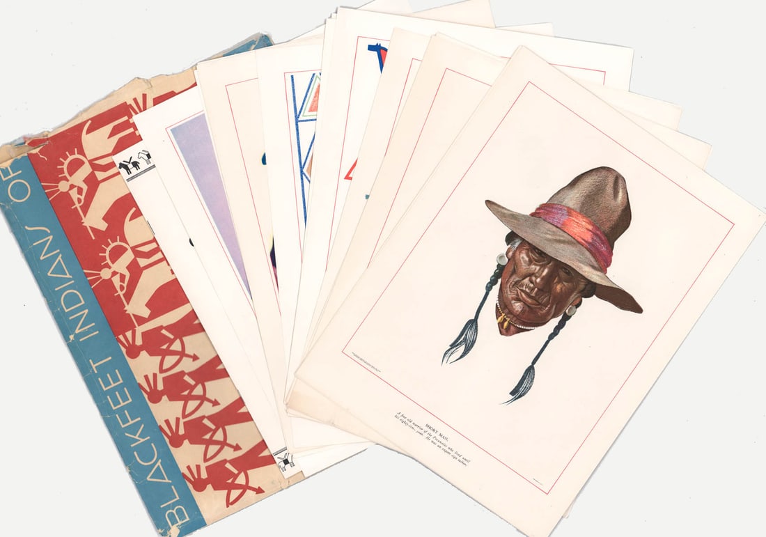 1947 Out of the North Blackfeet Indian Prints (1 of 16)