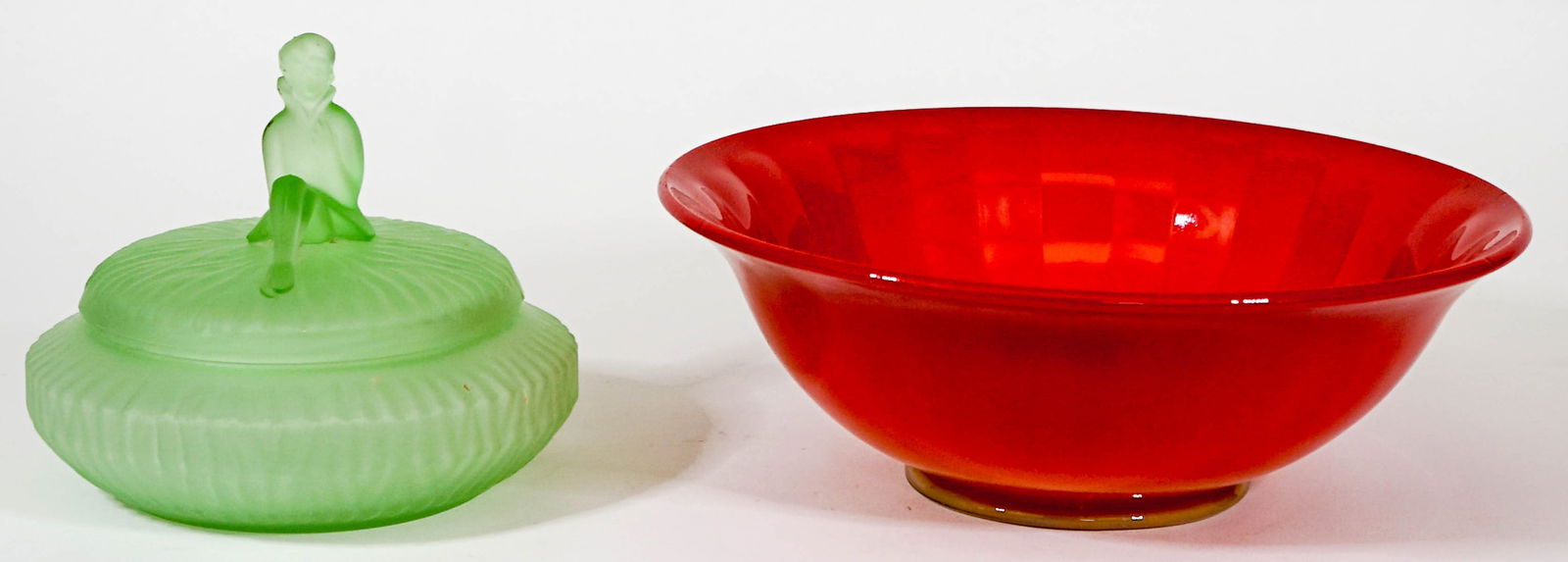 Art Deco Covered Dresser Jar & Bowl (1 of 8)