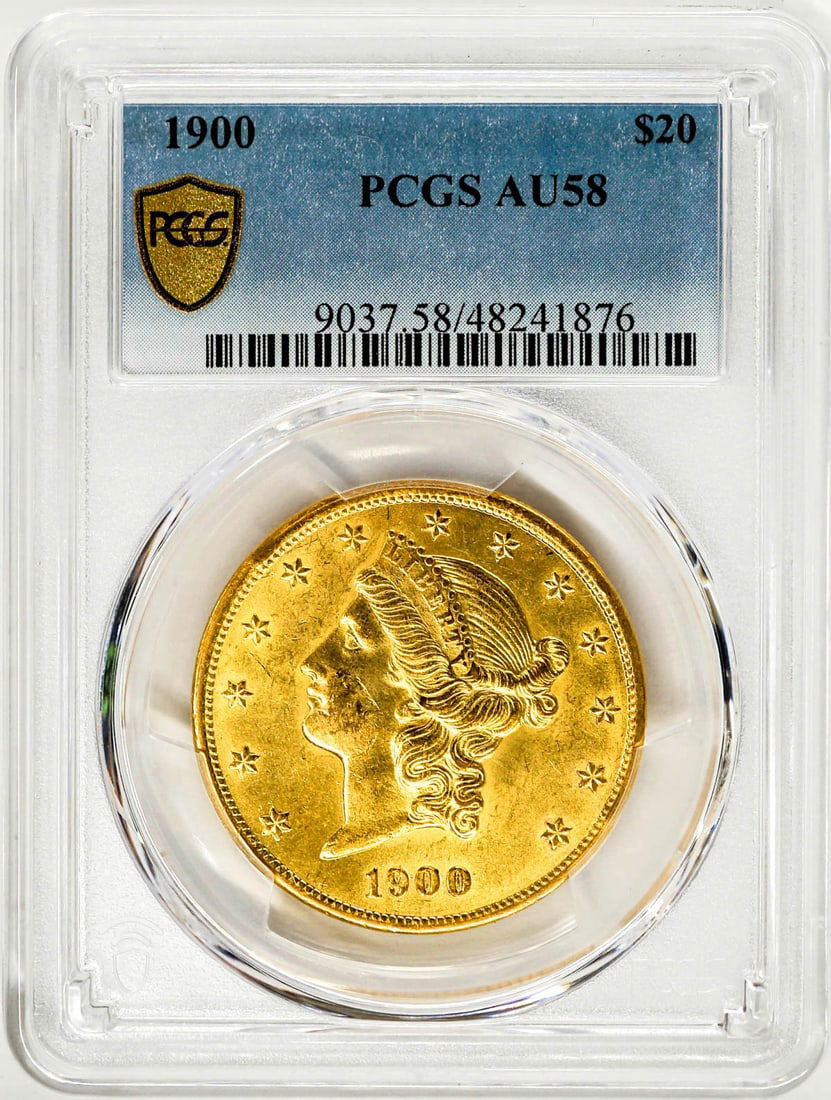 1900 $20 U.S. Gold Coin PCGS AU58 (1 of 2)