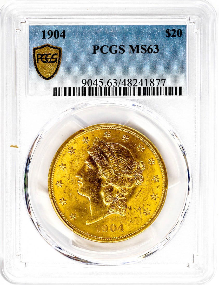 1904 $20 U.S. Gold Coin PCGS MS63 (1 of 2)