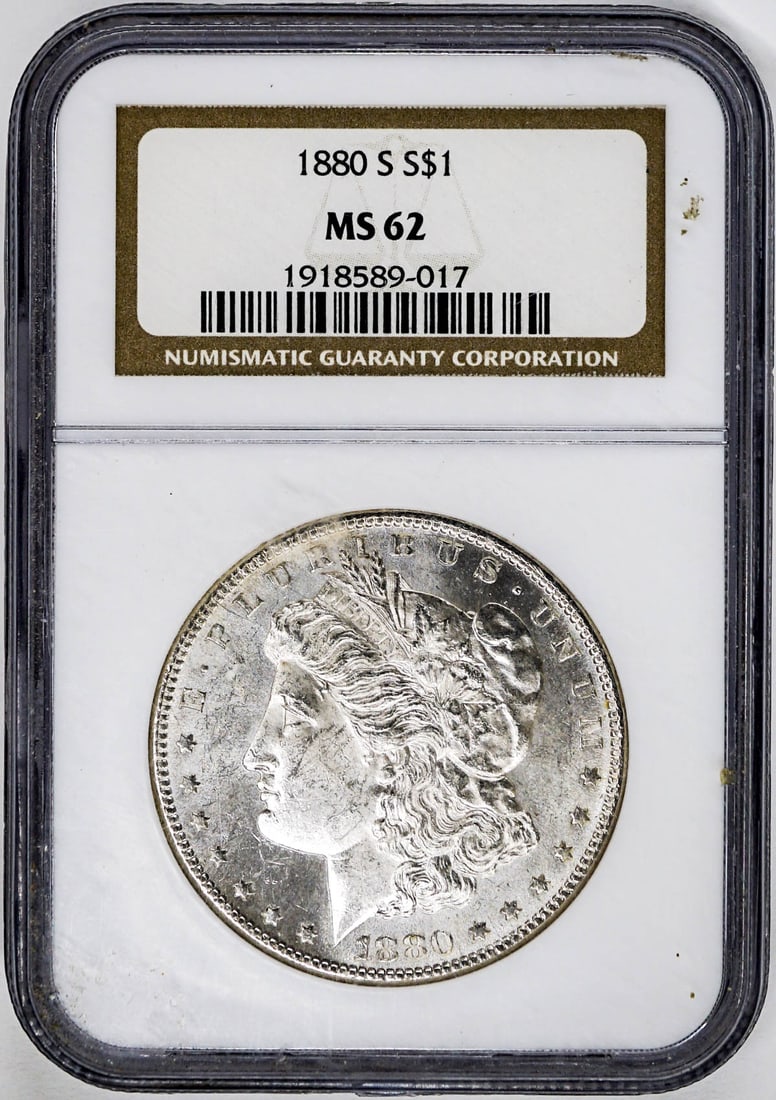 1880 S Morgan Dollar PCGS MS 62 (1 of 2)