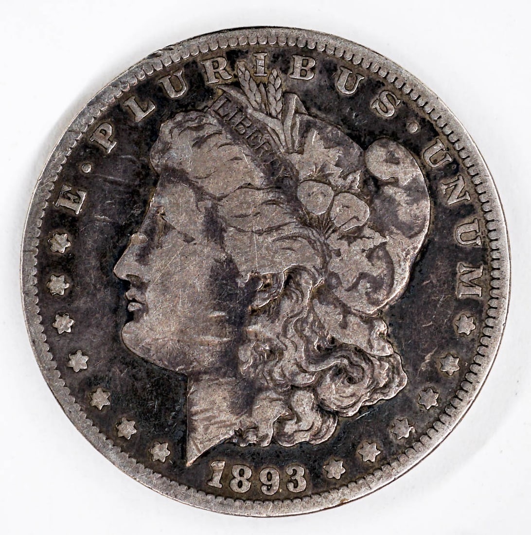 1893 CC Morgan Silver Dollar: 1893 CC Morgan Silver Dollar. This lot requires a Wire or Zelle transfer. If lot is absent of a condition report one may be requested via email. Condition report is provided as an opinion only and is 