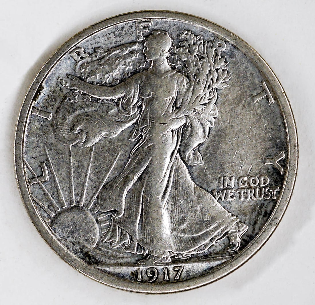 1917 D Walking Liberty Half Dollar REV Mint Mark (1 of 2)