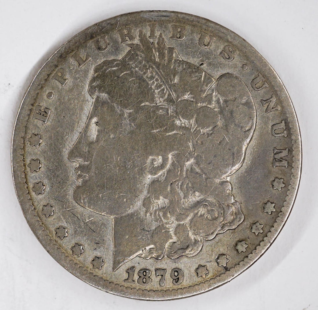1879 CC Morgan Dollar: 1879 CC Morgan Dollar. This lot requires a Wire or Zelle transfer. If lot is absent of a condition report one may be requested via email. Condition report is provided as an opinion only and is no guar