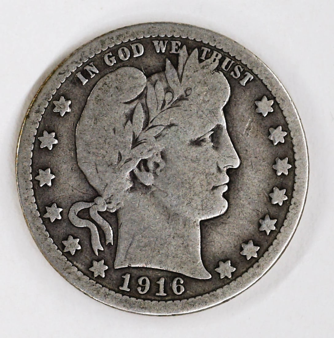 1916 D Barber or Liberty Head Quarter Dollar (1 of 2)