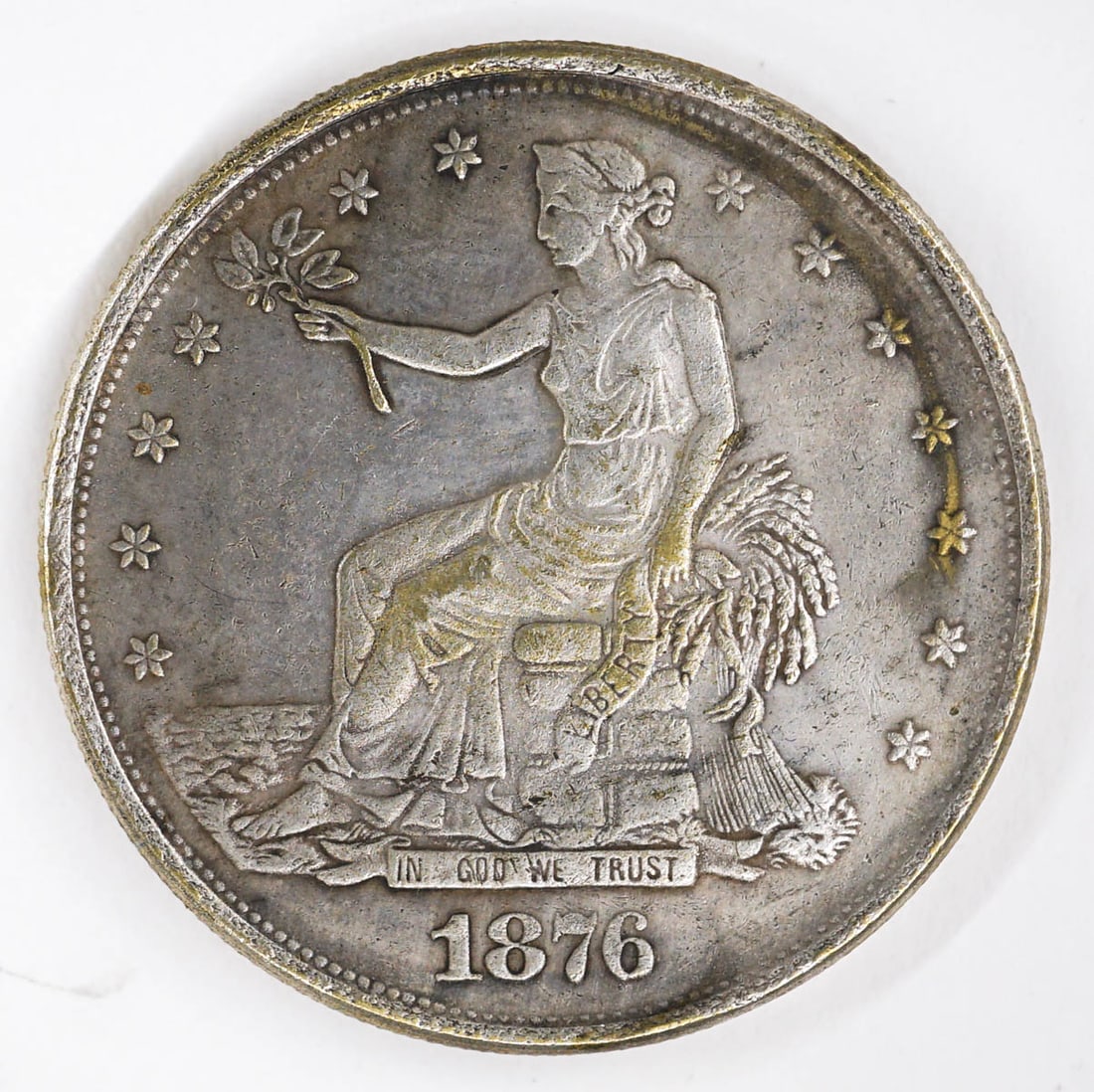 1876 S Trade Dollar: This lot requires a Wire or Zelle transfer. If lot is absent of a condition report one may be requested via email. Condition report is provided as an opinion only and is no guarantee as condition can 