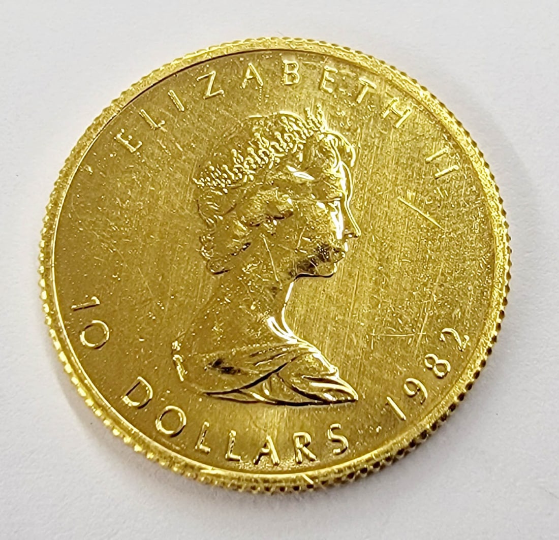 Canada 1982 Gold $10 Coin 1/4 oz. .999 (1 of 2)