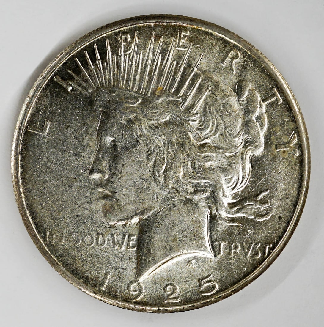 1925 S Peace Dollar: 1925 S Peace Dollar. This lot requires a Wire or Zelle transfer. If lot is absent of a condition report one may be requested via email. Condition report is provided as an opinion only and is no guaran