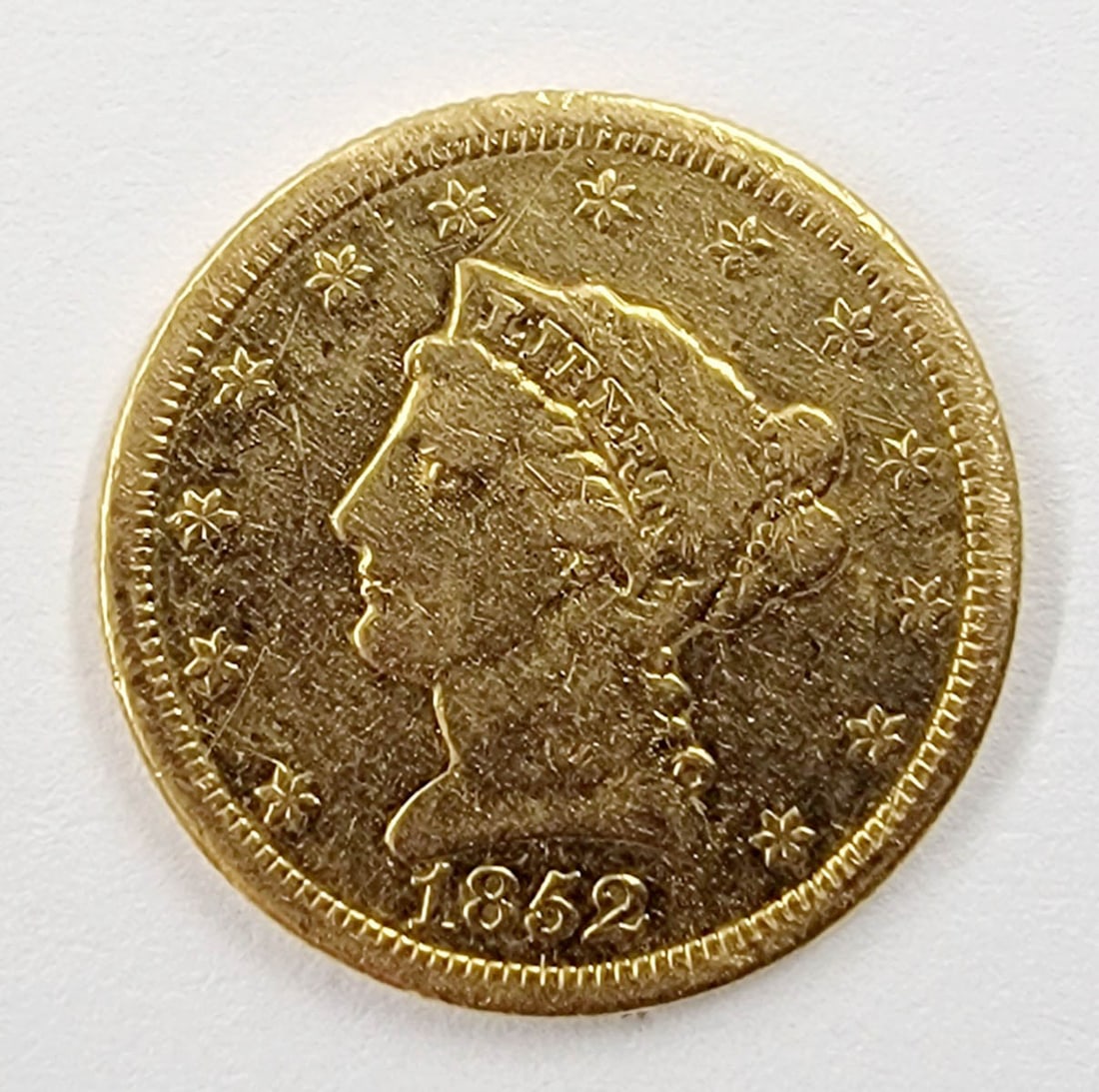 1852 U.S. $2.50 Gold Coin (1 of 2)