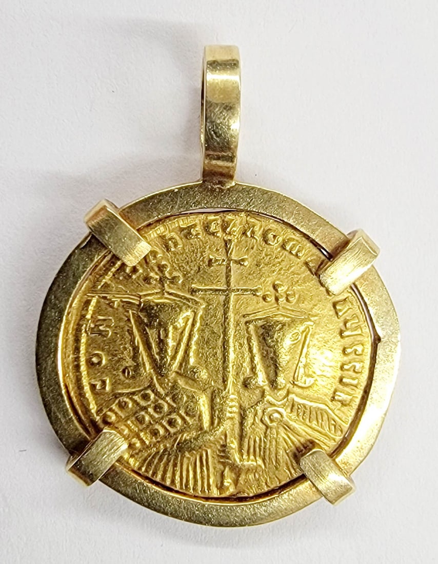 Ancient Gold Coin Set in 18k Bezel (1 of 2)