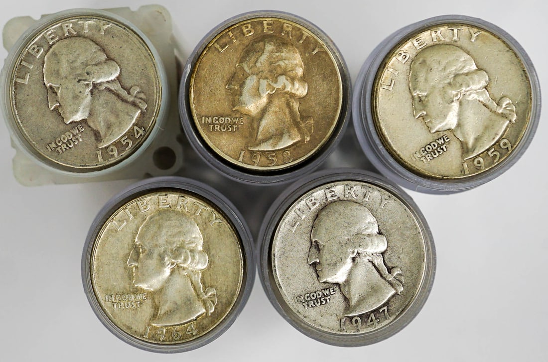 (200) U.S. Washington Silver Quarters 1964-earlier (1 of 1)