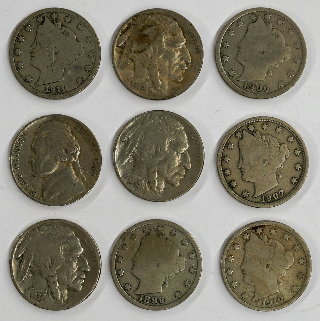 (9) Vintage & Antique U.S. Nickels (1 of 2)