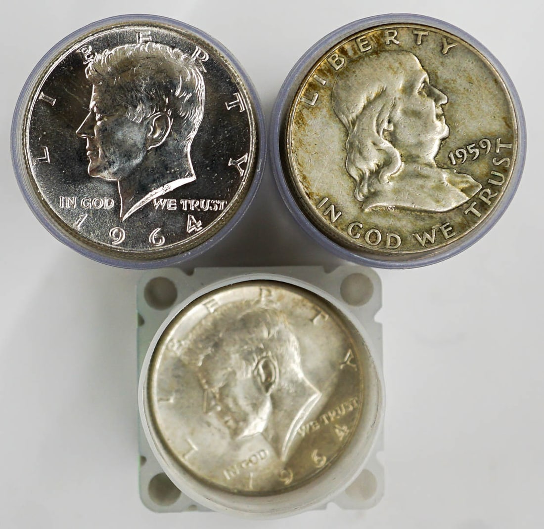 (53) 1964 and Earlier U.S. Silver Half Dollars (1 of 2)