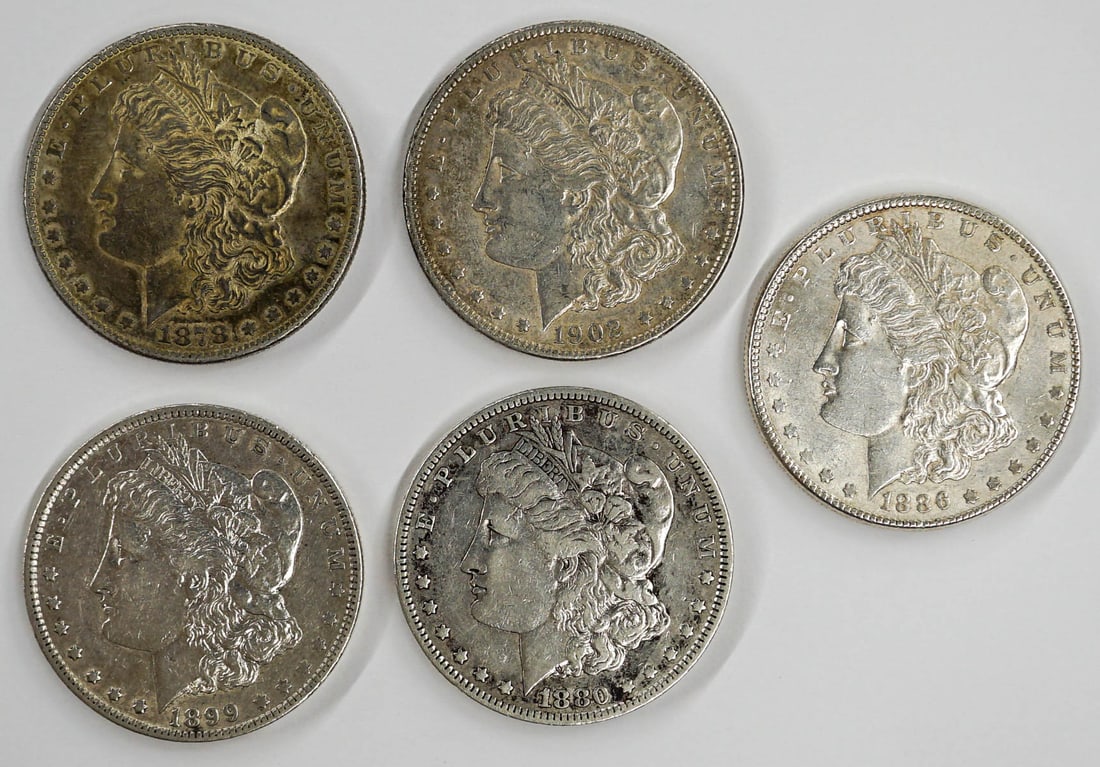 (5) U.S. Morgan Silver Dollars (1 of 2)