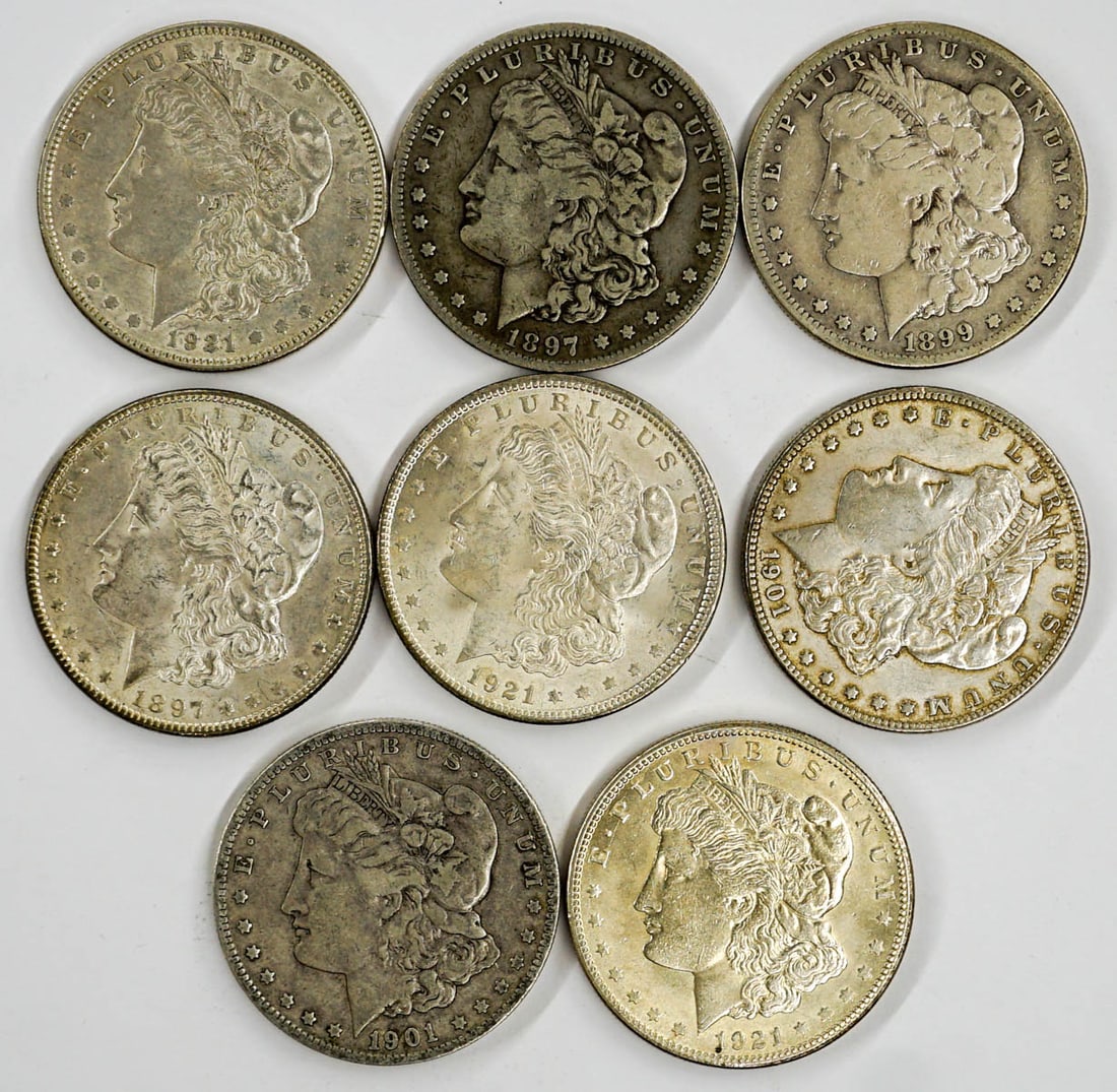 (8) U.S. Morgan Silver Dollars (1 of 2)