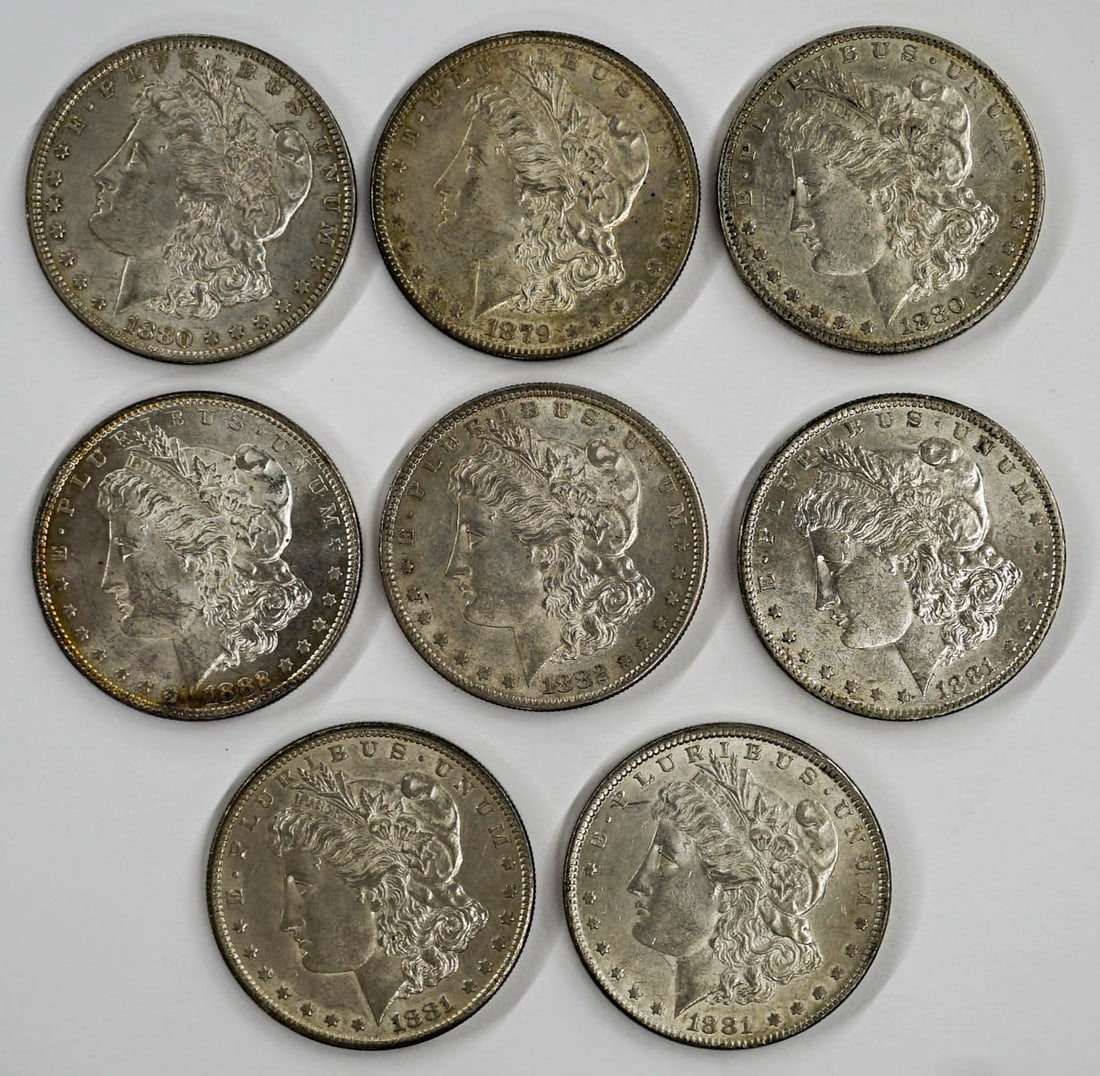 (8) U.S. Morgan Silver Dollars (1 of 2)