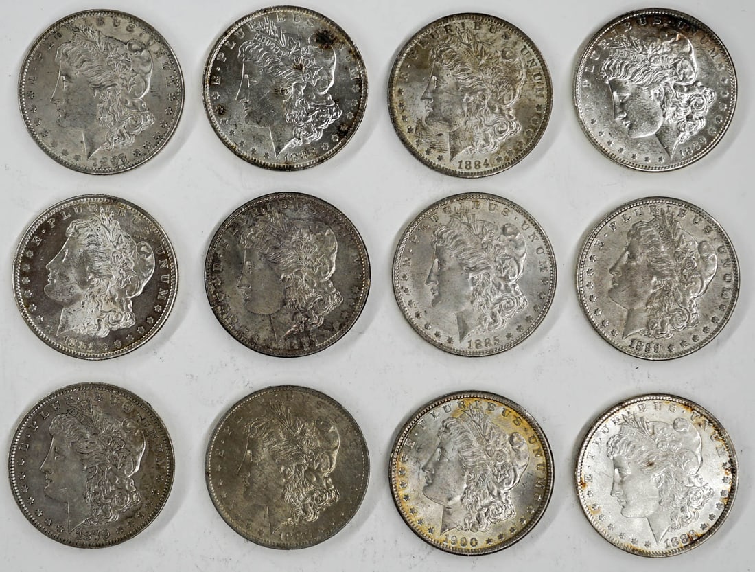 (12) U.S. Morgan Silver Dollars (1 of 2)