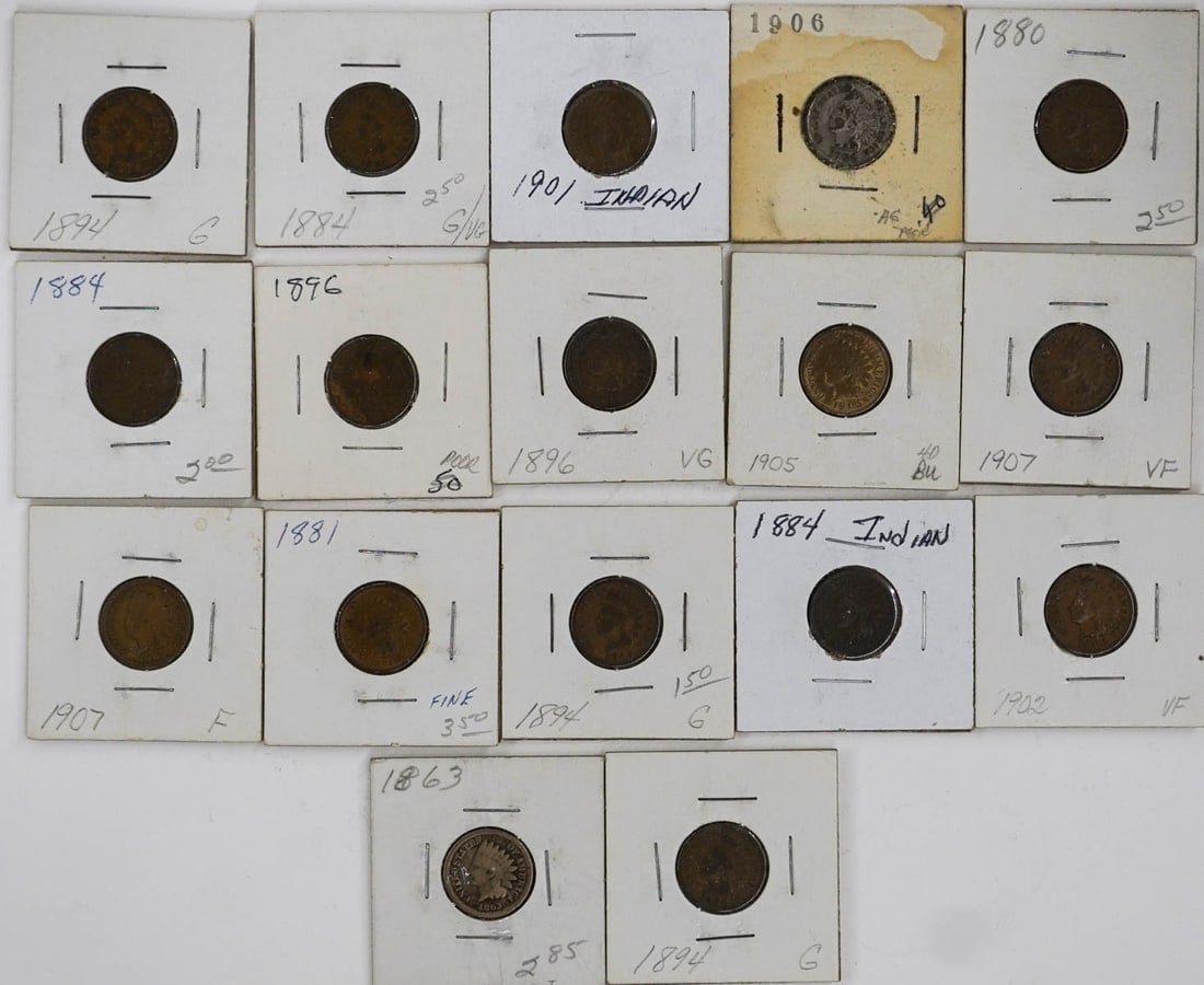 (102) U.S. Indian Head Small Cents (1 of 2)