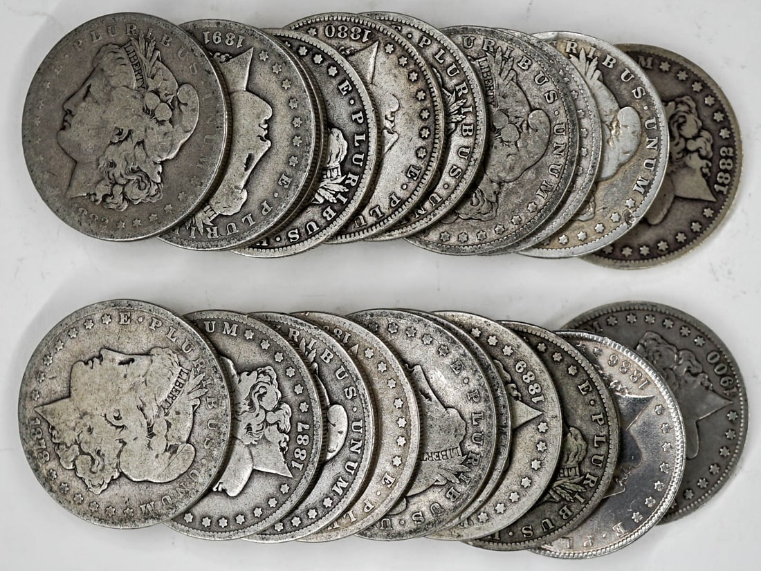 (20) U.S. Morgan Silver Dollars (Slicks) (1 of 1)